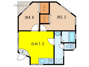 グリ－ンパレスの物件間取画像